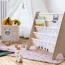 3 Sprouts Book Rack White Llama