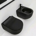 LAVABO GLOMP MINI SLIM TOALETTSETE M/SOFT CLOSE MATT SORT