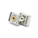 SuperMagneter Forsterket Supermagnet 10 X 13,5 Mm   Magnetfeste Med Skruehull