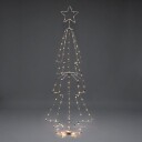 Konstsmide Juletre metall 210cm led - Hvit