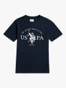 U.S. Polo Assn. Junior Uspa Print Graphic Tshirt Blå 8 9ÅR