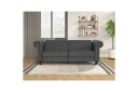 Sovesofa Felix 236x87x83 cm Grå PU/tre/metall   236x87x83 cm Grå PU/tre/metall