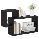 vidaXL Vegghylle Veggmontert Svart eik 55 x 15 x 35 cm Konstruert tre