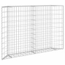 vidaXL Gabion høybed trapesform galvanisert stål 150x20x100 cm