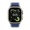 Apple Watch Ultra 3 GPS + Cellular 49mm Natural Titanium Case with Blue/Bright Blue Trail Loop   M/L