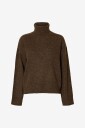 Selected FEMME Polohals slfLulu LS Knit Roll Neck Natur
