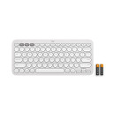Logitech Pebble Keys 2 K380s Trådløst Tastatur med Nordisk Layout - Tonal Hvit