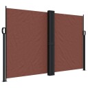  Uttrekkbar sidemarkise brun 160x1000 cm 4004734