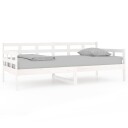 vidaXL Dagseng hvit heltre furu 90x190 cm
