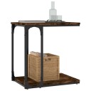 vidaXL Sidebord røkt eik 50x35x52 cm konstruert tre