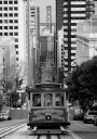 San Francisco Cable Car and Skyline Plakat Plakat / 50x70cm