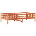  Sengeramme uten madrass voksbrun 90x200 cm heltre furu 8721102648618