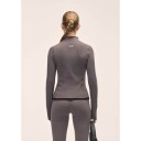 Casall Women's Soft Touch Zip Jacket Dark Grey S