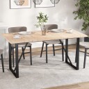  Bordplater 3 stk 80x53x2,5 cm rektangulær heltre furu 847434
