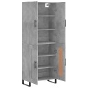 vidaXL Highboard betong grå 69,5x34x180 cm konstruert tre 8720845410643