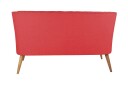 Lamonti 2 seters Sofa   Rød/Natur
