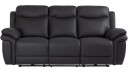 Livaro reclinersofa 3 seters elektrisk   Svart