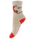MP x Barnevilkår Sokker - 2-pack - Beige Melert m. Telefon - MP - 22/24 - Sokker Rød