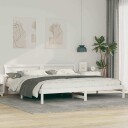  Sengestamme Hvit 180 x 200 cm Massiv furu tre