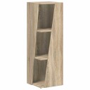 vidaXL Sidehylle Sonoma eik 33 x 32 x 100,5 cm Konstruert tre