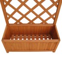 vidaXL Blomsterkasse med espalier 70 x 30 x 135 cm