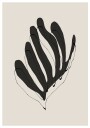 Abstract Leaf Lines Plakat / 70x100cm