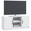  TV skap Hvit 102 x 34,5 x 47 cm Konstruert tre