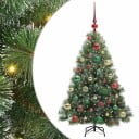  Kunstig juletre med 150 LED med stativ grønn 120 cm PE og PVC