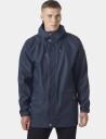 Helly Hansen Herre Moss Vindtett Regnfrakk Marineblå M GråM