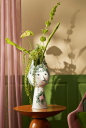 Bjørn Wiinblad Titania vase 50 cm grønn