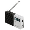 Adler AD 1908 Bluetooth Digitalradio med PLL og USB/SD-avspilling - Svart/Hvit
