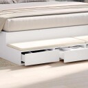  Sengeesker Hvit 180x36,5x16,5 cm Laget av tre