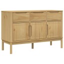  Skjenk FLORO voksbrun 114x43x74 cm heltre furu