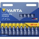 Varta Longlife Power AA Engangsbatteri 20-pakning