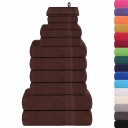  12 delers håndklesett FROGN brun 360 gsm