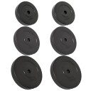 vidaXL Vektskiver 6 stk 30 kg sement