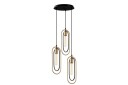 Taklampe Pindor Thre Svart / Gull Gull/Svart