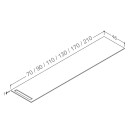 Korsbakken Benkeplate HPL med Håndkleholder Sand / 2 Sider 140cm