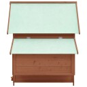 Vidaxl Hønsehus Mocca Og Hvit 152X96X110 cm Heltre Gran