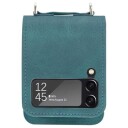 Samsung Galaxy Z Flip4 Hybrid-deksel med Kortholder Grønn