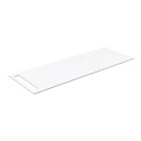 Korsbakken Benkeplate HPL med Håndkleholder Hvit Matt / 1 Side 130cm