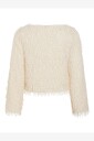 Beige Vitoi L/S Boatneck Bluse fra Vila for Dame