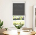  plisségardin sort 55x100 cm Stoff Bredde 54,4 Polyester