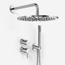 Semplice SBR901 S07 Dusjsett Ø30cm Vegg Krom