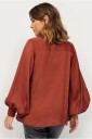 Ellos Collection   Knytebluse Cleo   Brun