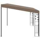 vidaXL Veggmontert paviljong 4x3x2,5 m gråbrun