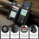Samsung Galaxy A15 Caseme C22 etui RFID-kortlommebok Svart