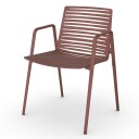Fast Zebra lenestol Terracotta