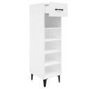 vidaXL Skoskap hvit 30x35x105 cm konstruert tre