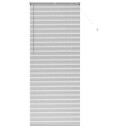 Vindu Persienne med gardiner Manual sølv Aluminium
